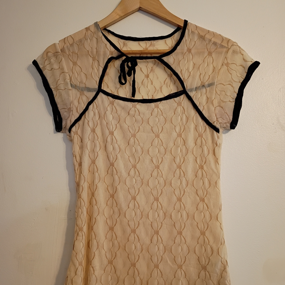 Elegant Cream Lace Women Top